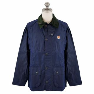 バーブァー(Barbour)のBARBOUR×MAISON KITSUNE バブアー×メゾンキツネ 2023年-2024年秋冬新作 ジャケット MWX2246 男女兼用 コラボ IN71 インディゴ Lサイズ(ブルゾン)