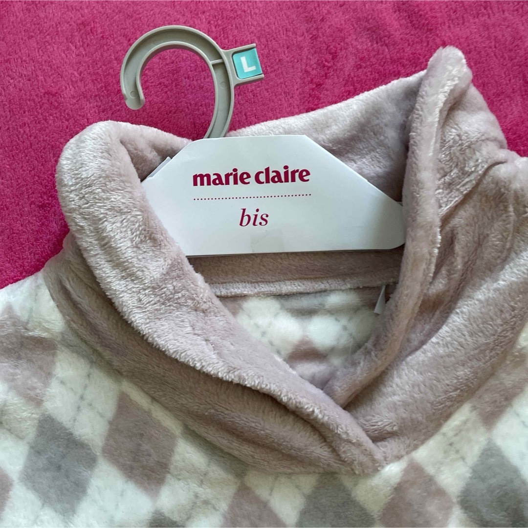 marie claire bis(マリクレールビス)のmarie claire/bis パジャマ　長袖　長ズボン　Lピンク　フリース レディースのルームウェア/パジャマ(パジャマ)の商品写真