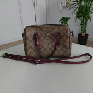 COACH - b926 美品 コーチ ショルダーバッグ2wayデニムバイカラー斜め ...