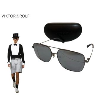 ヴィクターアンドロルフ(VIKTOR&ROLF)のVIKTOR&ROLF ヴィクター&ロルフ フランス製 ツーブリッジサングラス(サングラス/メガネ)