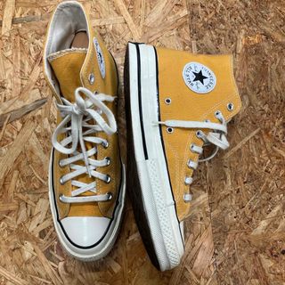 チャックテイラー(CHUCK TAYLOR)のCONVERSE CT70 ハイカット　チャック　イエロー　マスタード　26cm(スニーカー)