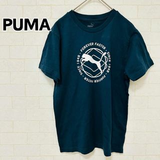 プーマ(PUMA)の【美品】PUMA プーマ Tシャツ ロゴT ビッグロゴ ネイビー サイズ150(Tシャツ(半袖/袖なし))