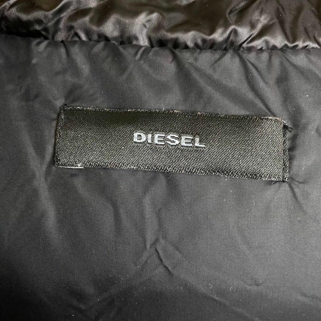 DIESEL(ディーゼル)の【美品】DIESEL  ディーゼルレディースダウン　コート　ブラック　Sサイズ レディースのジャケット/アウター(ダウンコート)の商品写真