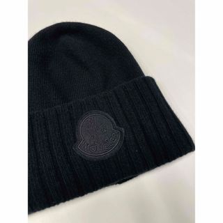 【BLACK】モンクレール ニットキャップ メンズ ビーニー ニット帽 ウール ロゴ ブラック 黒 BERRETOO TRICOT MONCLER【送料無料】