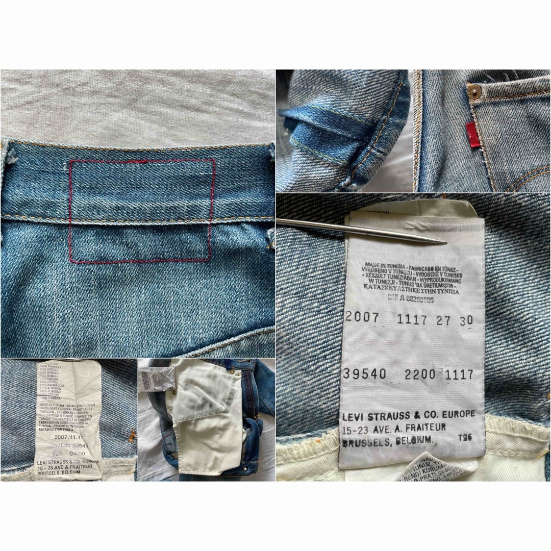 00' チュニジア製 Levi’s RED 1st 2007.11.17 w27マンジェラ