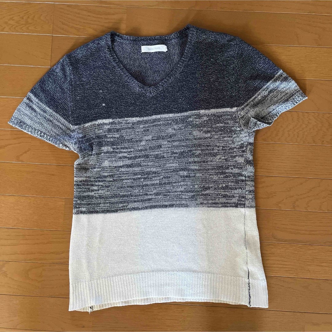 SPIRAL NEWS 半袖 サマー ニット メンズのトップス(Tシャツ/カットソー(半袖/袖なし))の商品写真