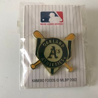 メジャーリーグベースボール(MLB)のメジャーリーグ ピンバッジ オークランド アスレチックス 2002年 ストック(記念品/関連グッズ)