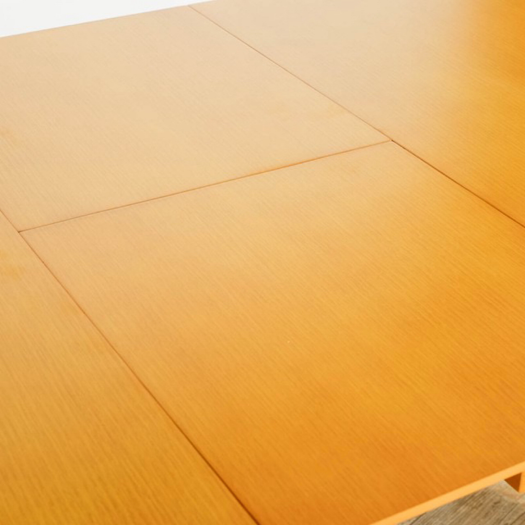 Q 新品 エクステンション ダイニングテーブル L ナチュラル 飾り棚 テーブル インテリア/住まい/日用品の机/テーブル(ダイニングテーブル)の商品写真