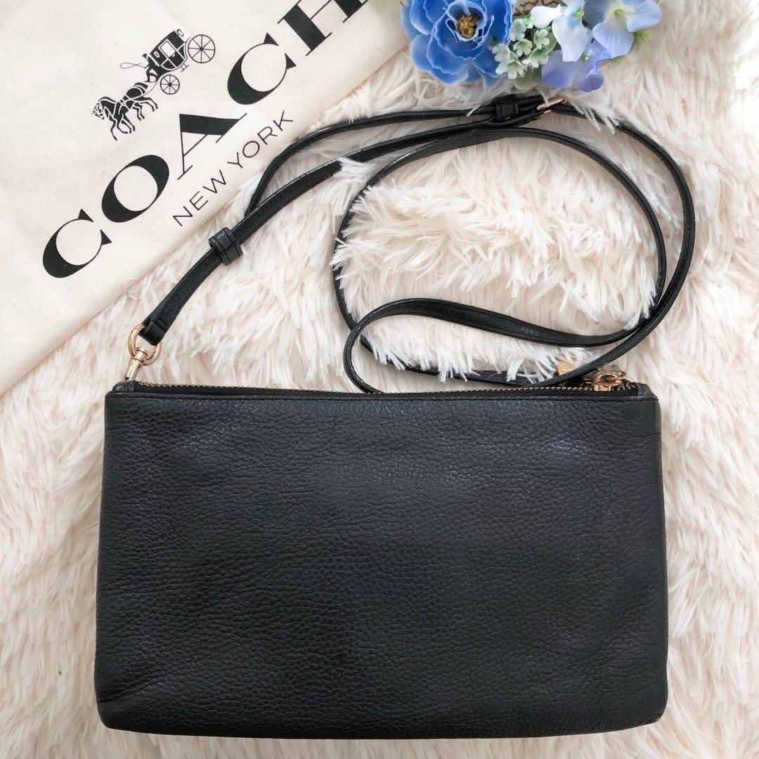 coach ショルダーバッグ　2way ブラック　34265