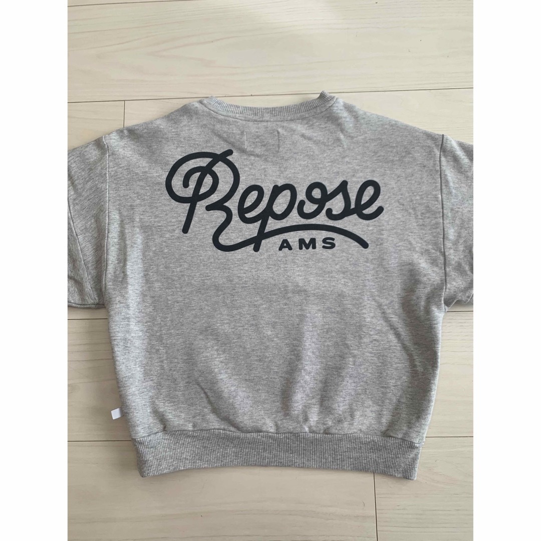 Tシャツ/カットソーRepose AMS ロゴトレーナー　ロゴスウェット　グレー　6y