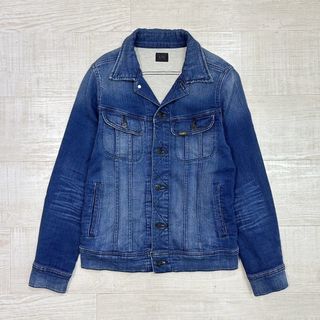 リー(Lee)のLee ナノユニバース 別注 USED加工 ストレッチ デニム ジャケット S(Gジャン/デニムジャケット)