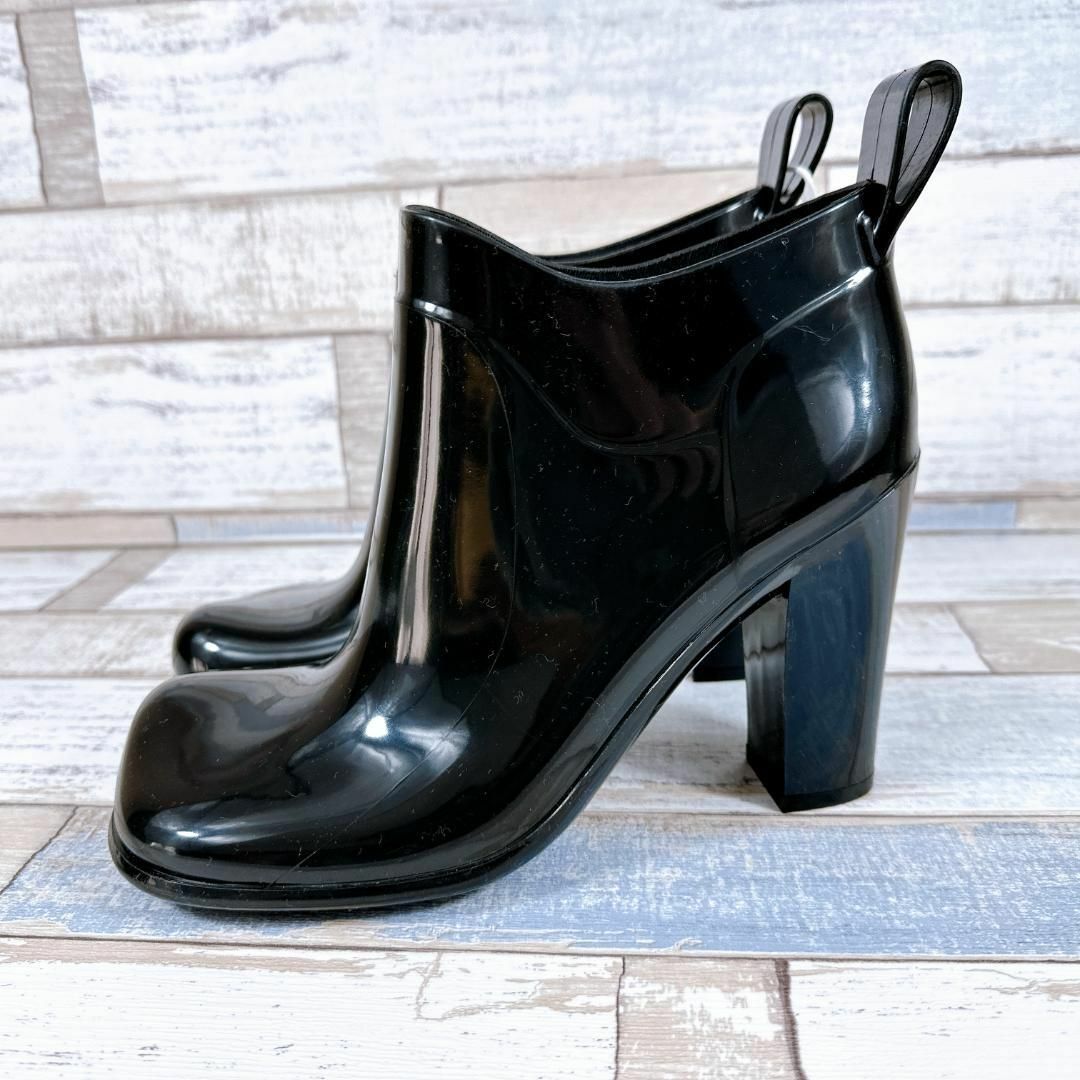 Bottega Veneta(ボッテガヴェネタ)のボッテガヴェネタ ヒール ラバーブーツ レインシューズ アンクルブーツ レディースの靴/シューズ(レインブーツ/長靴)の商品写真