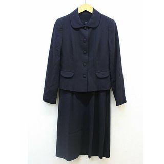 トゥービーシック(TO BE CHIC)の【新入荷】‡TO BE CHIC/トゥー ビー シック‡アンサンブルスーツ/ジャケット/長袖/半袖/ミディアム丈 ネイビー/濃紺 レディース 38 お受験 面接 フォーマル 卒業式 入学式 説明会 見学会 学校行事式典  【中古】春夏秋冬 text 901042(その他)