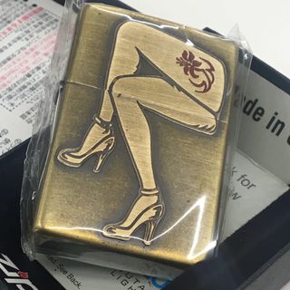 ジッポー(ZIPPO)のZIPPO 未使用 セクシーレッグ 脚 真鍮ブラス 古美(タバコグッズ)