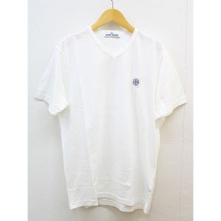 ストーンアイランド(STONE ISLAND)の【新入荷】‡STONE ISLAND/ストーンアイランド‡VネックTシャツ/カットソー/半袖 ホワイト/白 メンズ L 春夏秋冬 211042(Tシャツ/カットソー(半袖/袖なし))