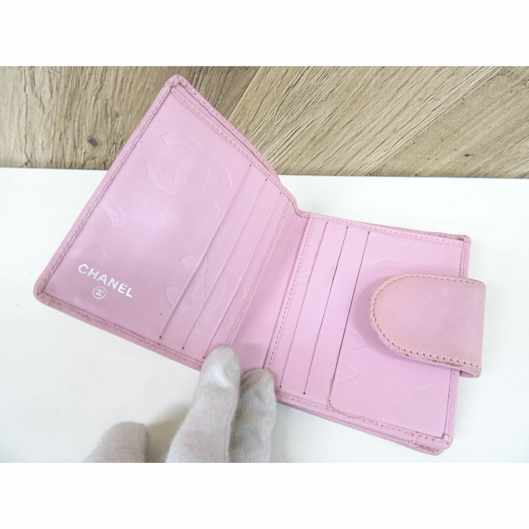 CHANEL(シャネル)のM名013 / CHANEL カンボンライン ココマーク 財布 がま口 レディースのファッション小物(財布)の商品写真