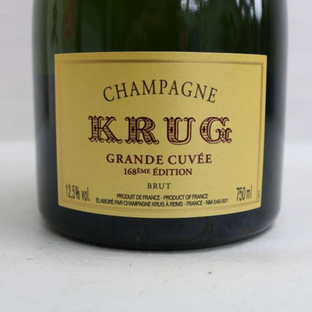 Krug(クリュッグ)のクリュッグ グラン キュヴェ 168EME EDITION 食品/飲料/酒の酒(シャンパン/スパークリングワイン)の商品写真