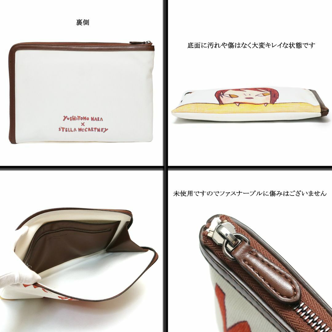 Stella McCartney(ステラマッカートニー)の【新品】◇ステラマッカートニー◇ 奈良美智 コラボ / キャンバス / クラッチ レディースのバッグ(クラッチバッグ)の商品写真