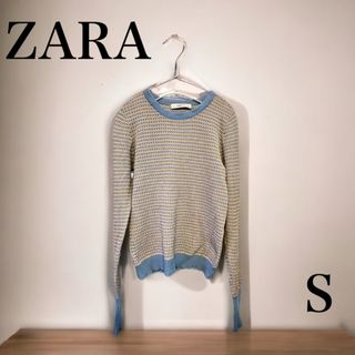 ザラ(ZARA)のZARA ザラ バイカラー ニット カットソー(ニット/セーター)