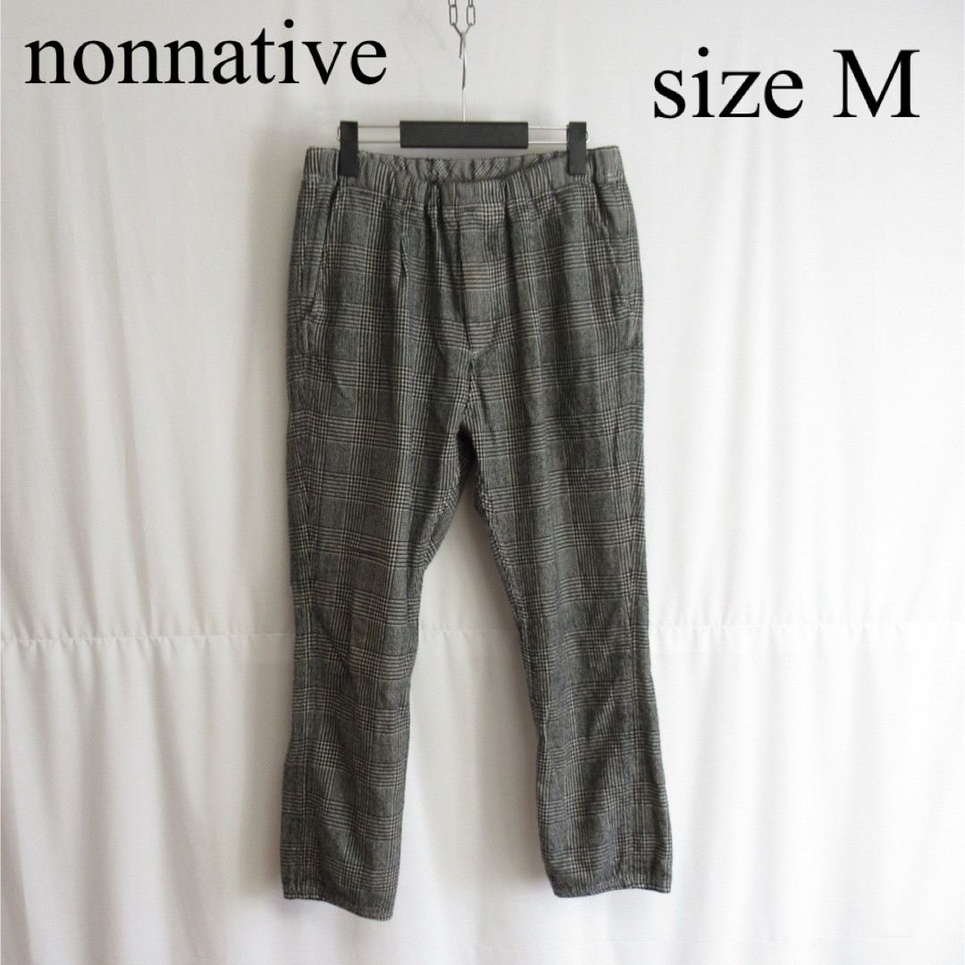 nonnative(ノンネイティブ)のnonnative チェック ウール ジョガー パンツ イージー スラックス M メンズのパンツ(スラックス)の商品写真