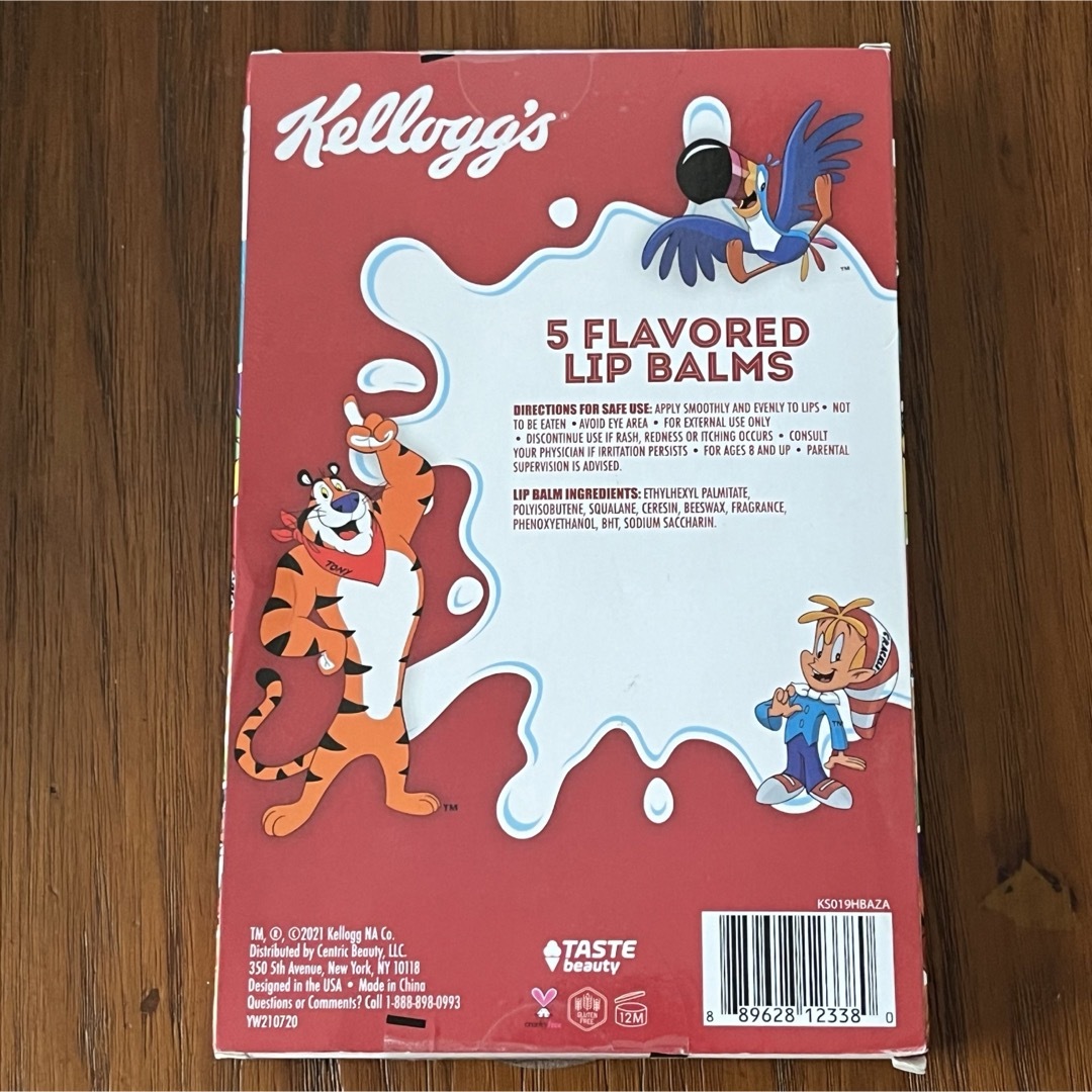 Kellogg's(ケロッグ)のKellogg's 5 flavored LIP BALMS リップバーム  インテリア/住まい/日用品の日用品/生活雑貨/旅行(その他)の商品写真