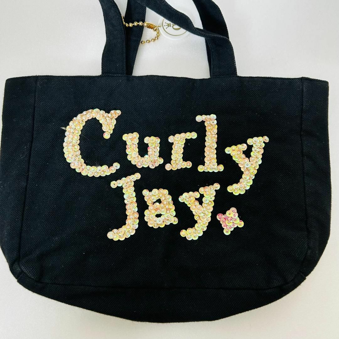 Curly Collection(カーリーコレクション)の【美品】カーリーコレクション ハンドバッグ トートバッグ ブラック レディースのバッグ(ハンドバッグ)の商品写真