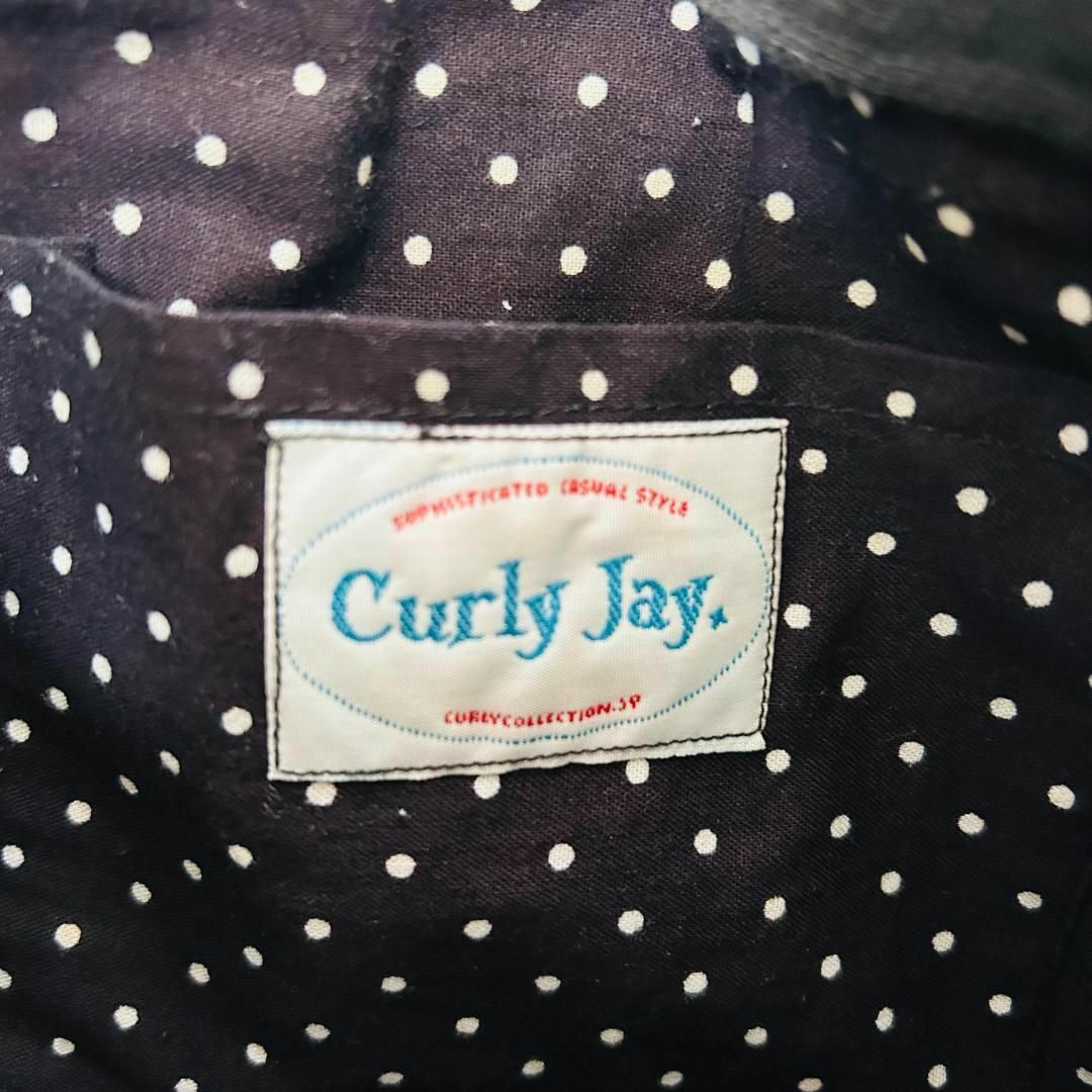Curly Collection(カーリーコレクション)の【美品】カーリーコレクション ハンドバッグ トートバッグ ブラック レディースのバッグ(ハンドバッグ)の商品写真