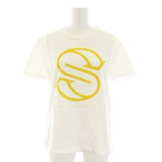 ステラマッカートニー(Stella McCartney)のステラマッカートニー Tシャツ カットソー 半袖 ロゴプリント XS 白 黄(Tシャツ(半袖/袖なし))
