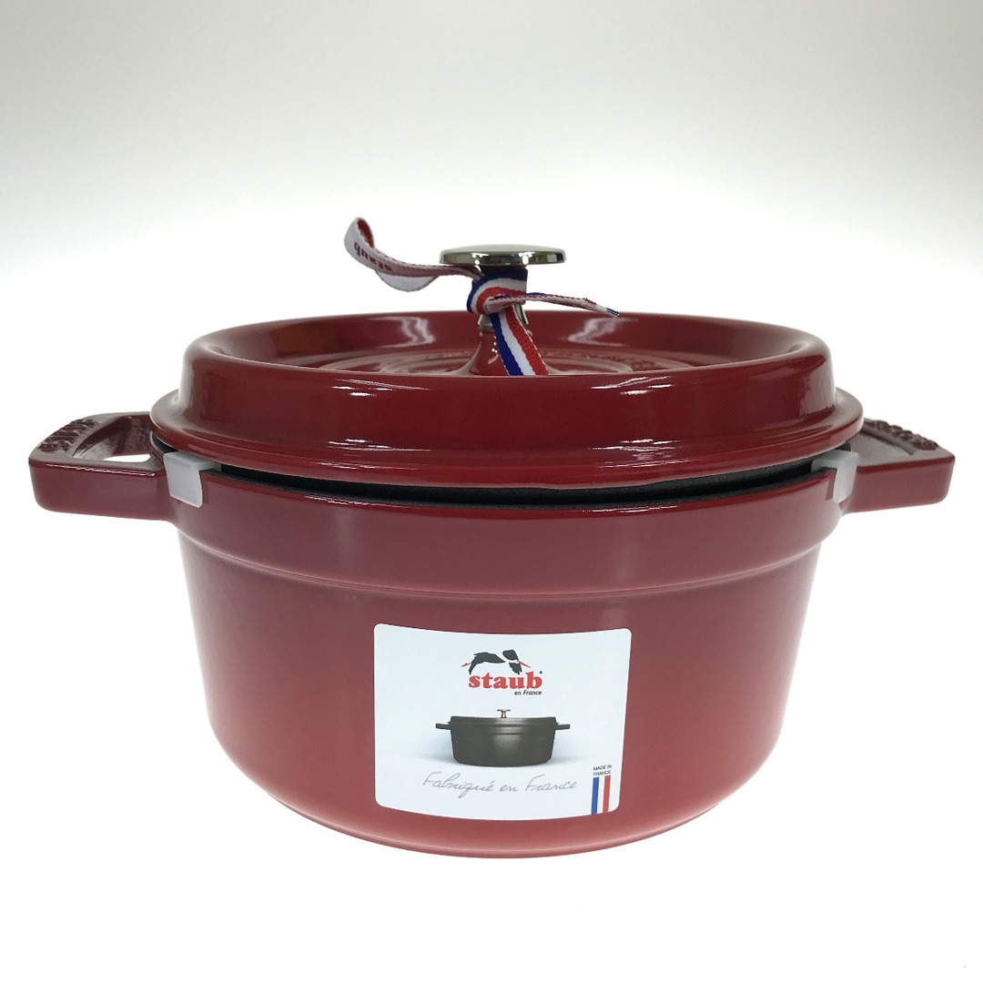 STAUB(ストウブ)の##STAUB ストウブ ピコ ココット ラウンド 20cm 1102006 チェリーレッド 両手鍋 鋳物 ホーロー 鍋 IH対応 インテリア/住まい/日用品のキッチン/食器(鍋/フライパン)の商品写真