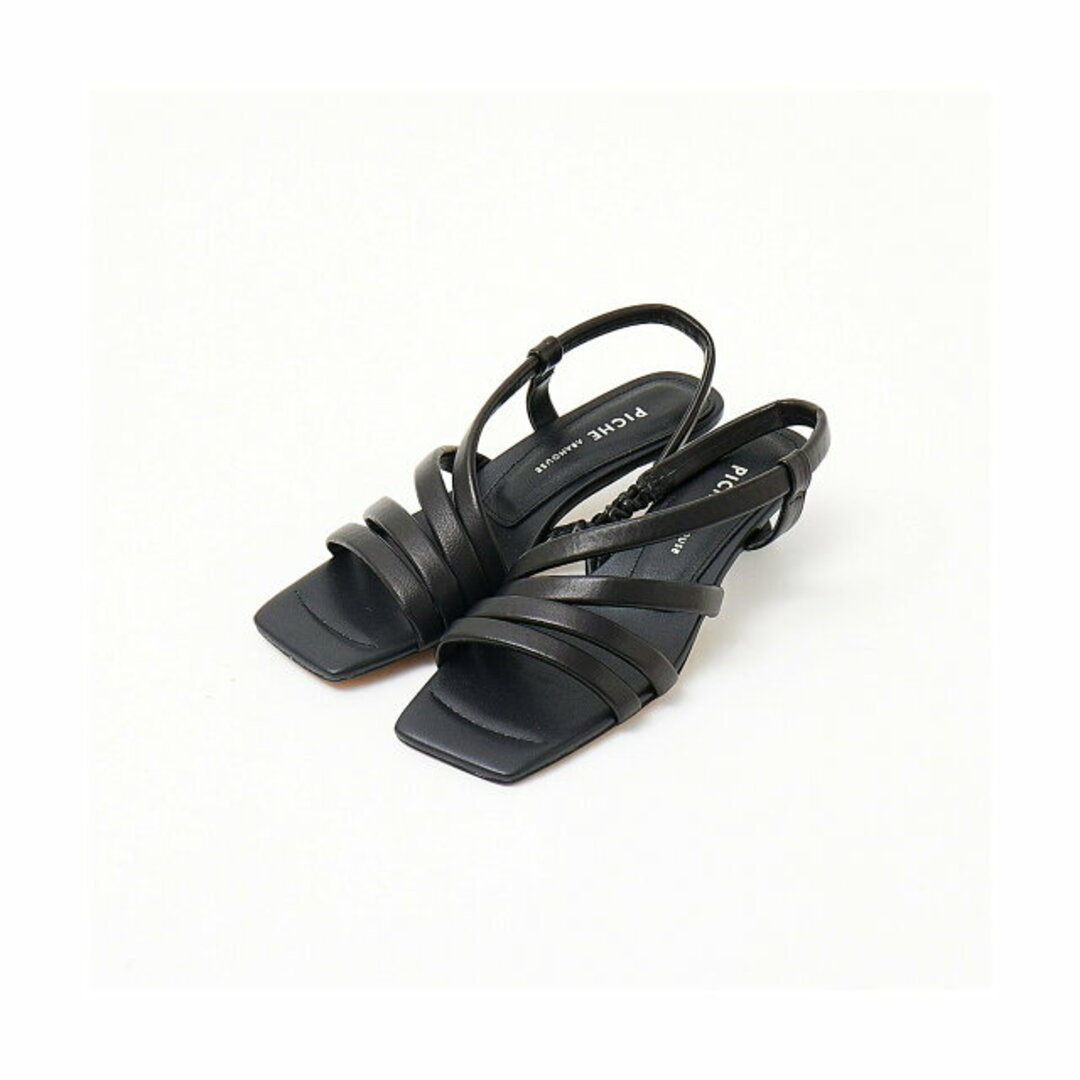 AU BANNISTER(オゥバニスター)の【ブラック】パフィーストラップサンダル レディースの靴/シューズ(サンダル)の商品写真