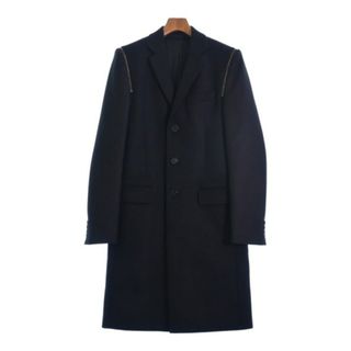 ジバンシィ(GIVENCHY)のGIVENCHY ジバンシー チェスターコート 40(L位) 黒 【古着】【中古】(チェスターコート)