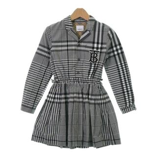 バーバリー(BURBERRY)のBURBERRY バーバリー ワンピース（その他） 8Y 黒x白(チェック) 【古着】【中古】(ワンピース)