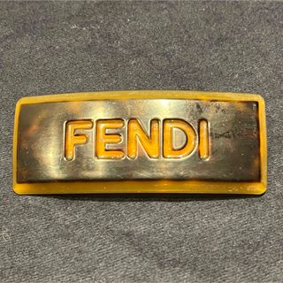 フェンディ(FENDI)のFENDI フェンディ　レオパード柄　バレッタ　ヴィンテージ　used(バレッタ/ヘアクリップ)