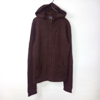 パタゴニア(patagonia)のパタゴニア　カシミヤ　ニットパーカー　セーター　カシミヤ100%　無地　茶色　S(ニット/セーター)