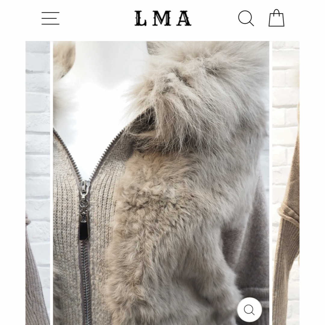 LAMIA(ラミア)のLIMIA LMA ラミア ラビットフォックスニットパーカー レディースのトップス(ニット/セーター)の商品写真