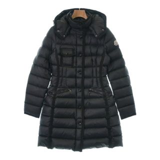 モンクレール(MONCLER)のMONCLER モンクレール ダウンコート 0(XS位) 黒 【古着】【中古】(ダウンコート)