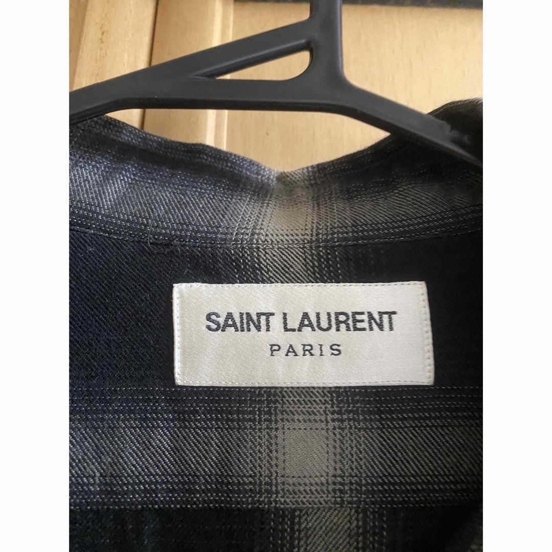 Saint Laurent(サンローラン)のSAINT LAURENT PARIS サンローランオンブレーチェック長袖シャツ メンズのトップス(シャツ)の商品写真