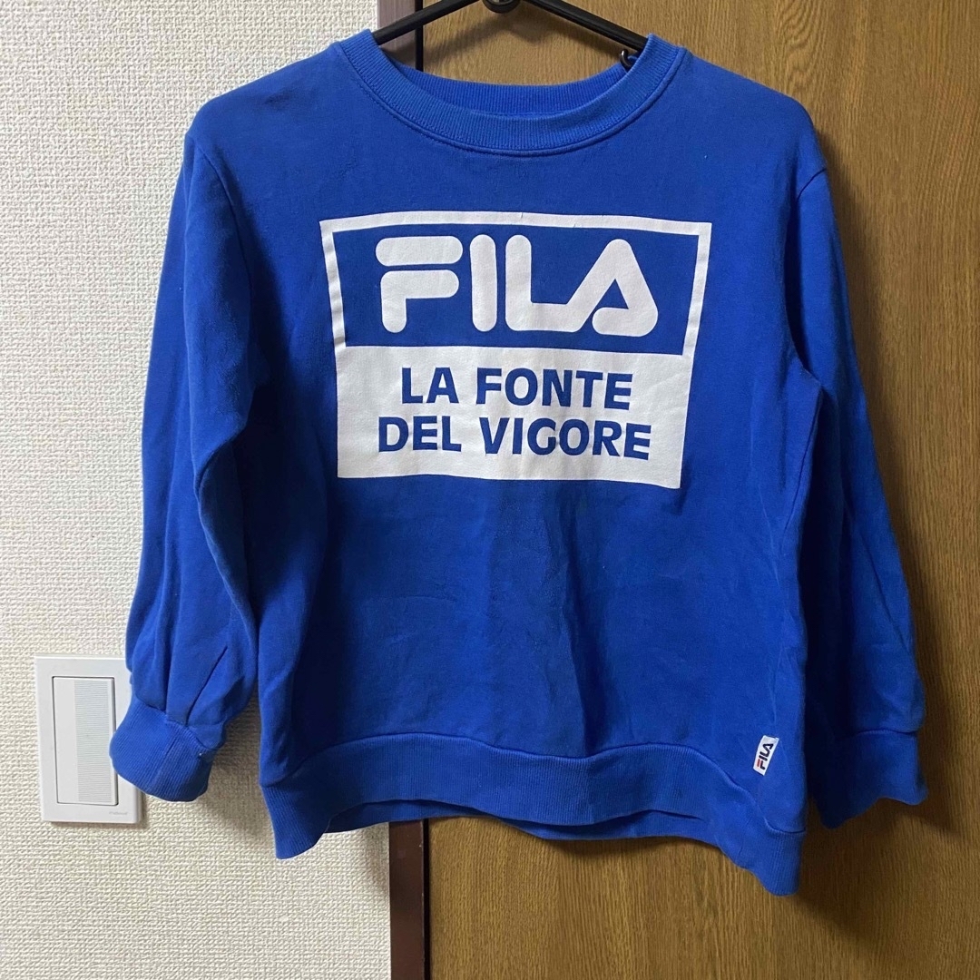 FILA(フィラ)のFILA フィラ スウェット　トレーナー　ブルー キッズ/ベビー/マタニティのキッズ服男の子用(90cm~)(Tシャツ/カットソー)の商品写真