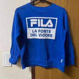 フィラ(FILA)のFILA フィラ スウェット　トレーナー　ブルー(Tシャツ/カットソー)