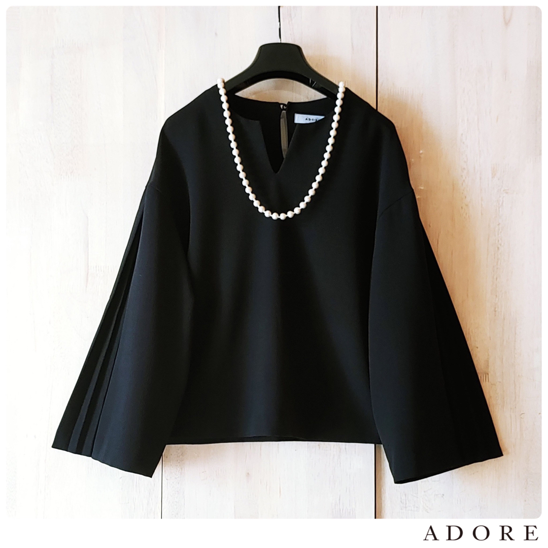 ◇幻◇ 希少美品 定価3.2万円 ADORE サンディジョーゼットブラウス ◇幻◇ 希少美品 定価3.2万円 ADORE サンディジョーゼットブラウス