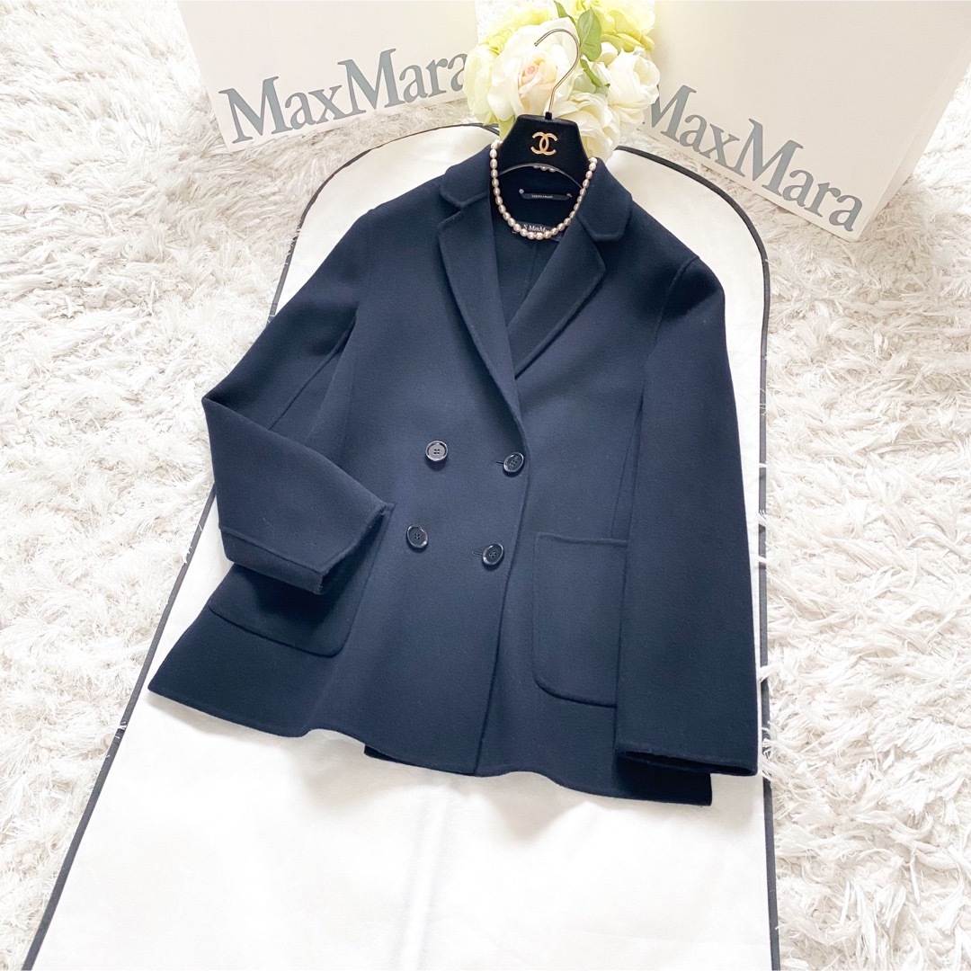 Max Mara(マックスマーラ)の★★新品同様★マックスマーラ クチートアマーノ ショートコート★★ レディースのジャケット/アウター(ロングコート)の商品写真