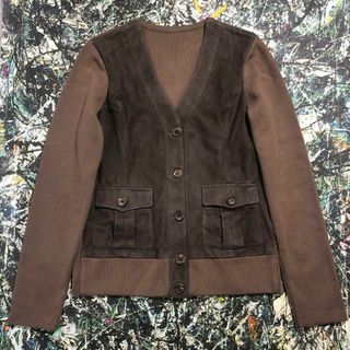 ドゥーズィエムクラス(DEUXIEME CLASSE)の【美品】ドゥーズィエムクラス-deuxieme classe-スウェードニット(ニット/セーター)