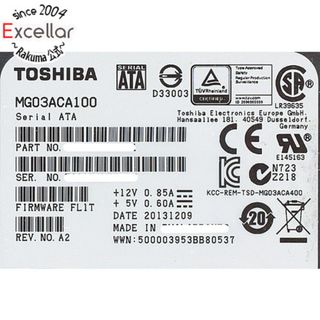 トウシバ(東芝)のTOSHIBA製HDD　MG03ACA100　1TB SATA600 7200(PC周辺機器)