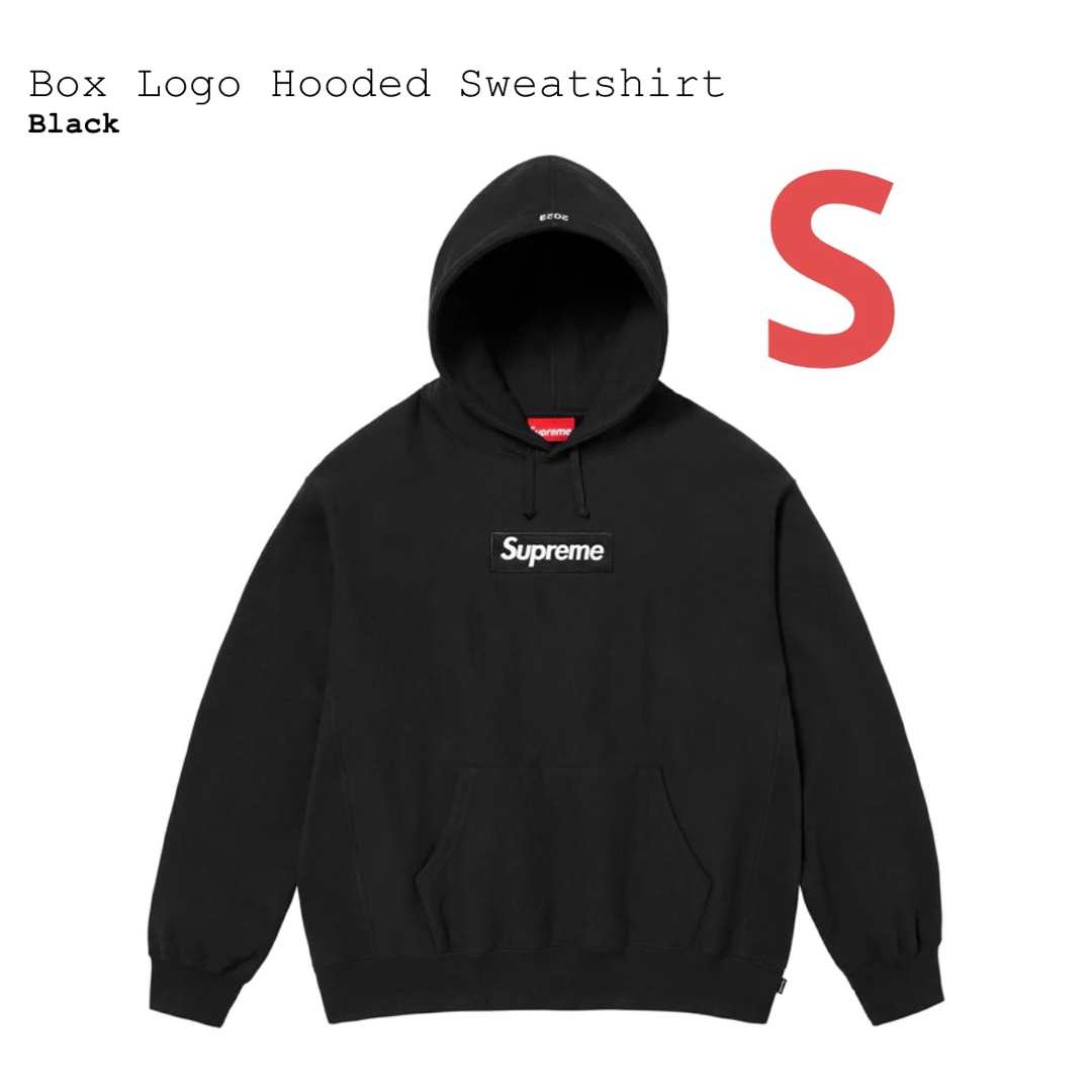 BlackSIZEsupreme Box Logo Hooded Sweatshirt 黒 S