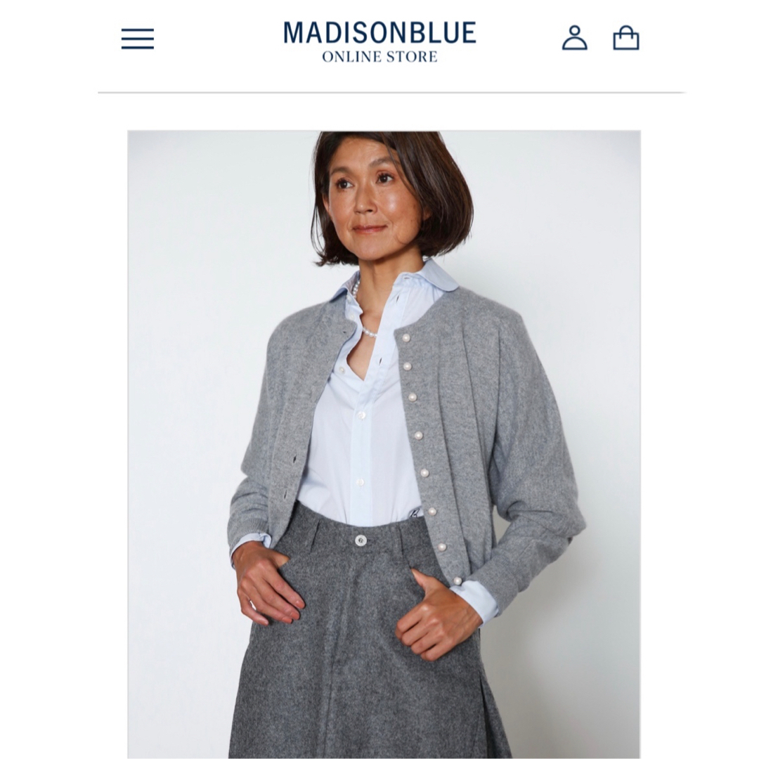 MADISONBLUE(マディソンブルー)の新品 Madisonblue BIG ROUND COLLAR SH シャツ レディースのトップス(シャツ/ブラウス(長袖/七分))の商品写真