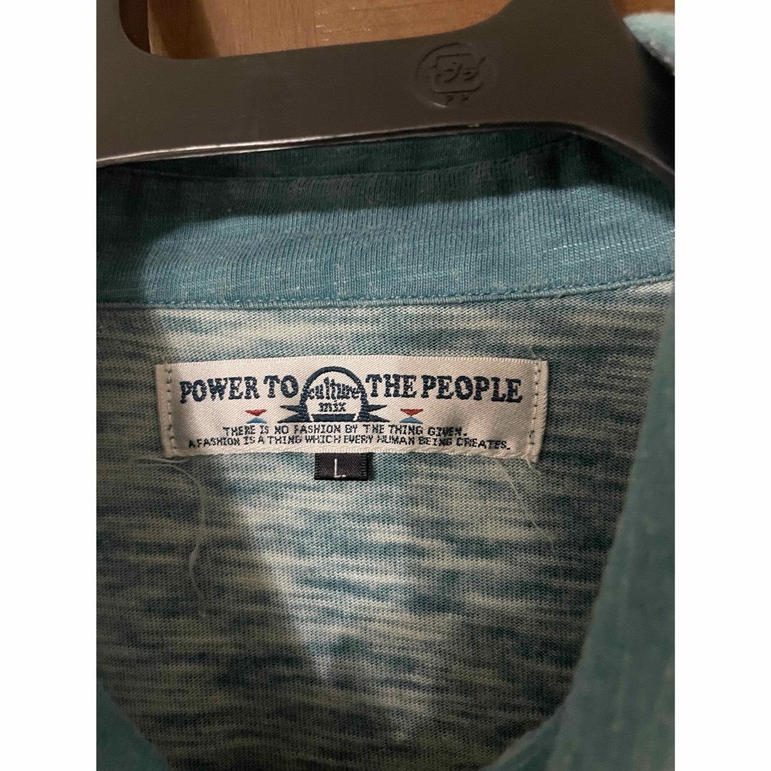 POWER TO THE PEOPLE(パワートゥーザピープル)のPOWER TO THE PEOPLE ポロシャツ Lサイズ メンズのトップス(ポロシャツ)の商品写真