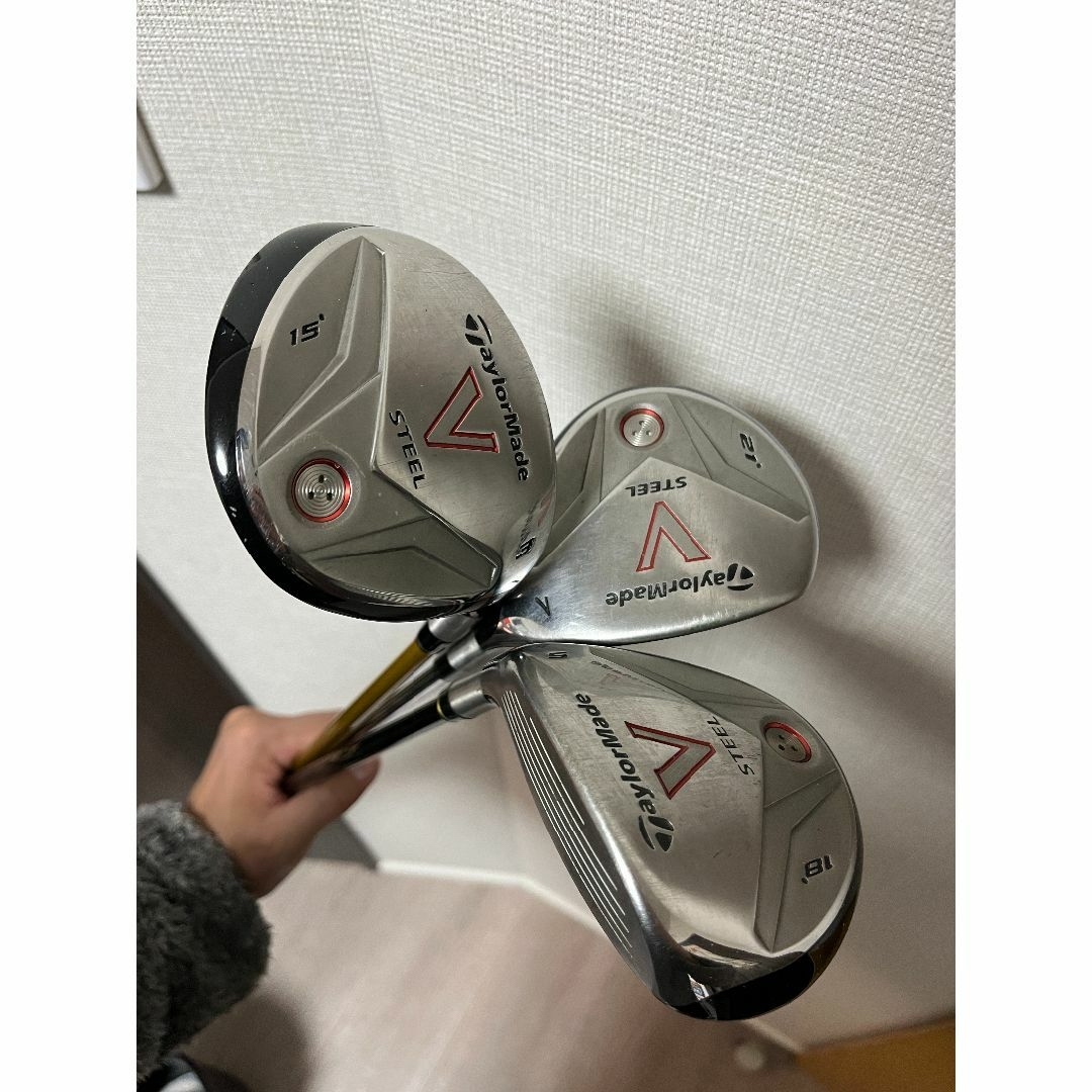 名器 テーラーメイド Vスチール フェアウェイウッド #3,5,7セット 名器 テーラーメイド Vスチール フェアウェイウッド #3,5,7セット