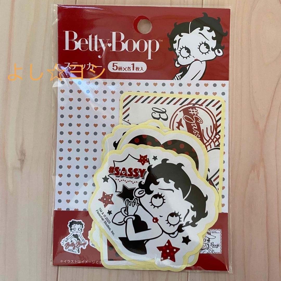 Betty Boop(ベティブープ)のベティブープ　ステッカー　ベティちゃん エンタメ/ホビーのおもちゃ/ぬいぐるみ(キャラクターグッズ)の商品写真