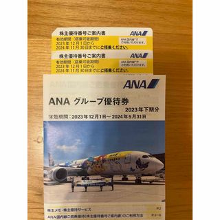 エーエヌエー(ゼンニッポンクウユ)(ANA(全日本空輸))のANA株主優待券2枚　冊子は付きません！(その他)