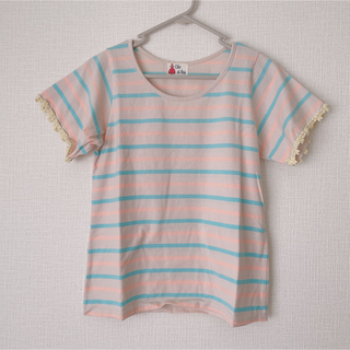 パラビオン(Par Avion)のパラビオン　ボーダーTシャツ　ピンク　パステルカラー(Tシャツ(半袖/袖なし))